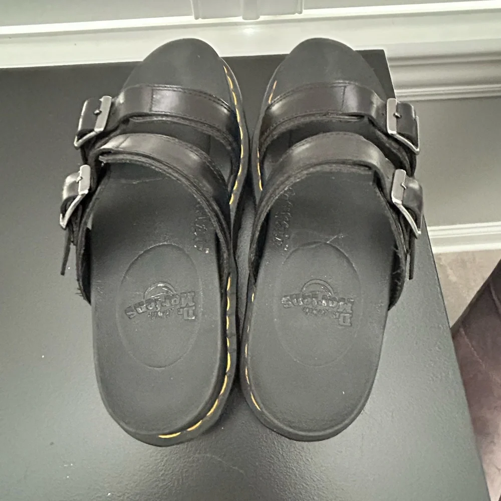 Dr Martens Myles Slide Sandals In Black